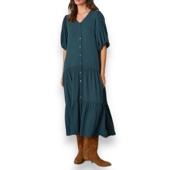 Velvet by Graham & Spencer Dresses & Skirts - Velvet by Graham & Spencer Teal Maxi Dress